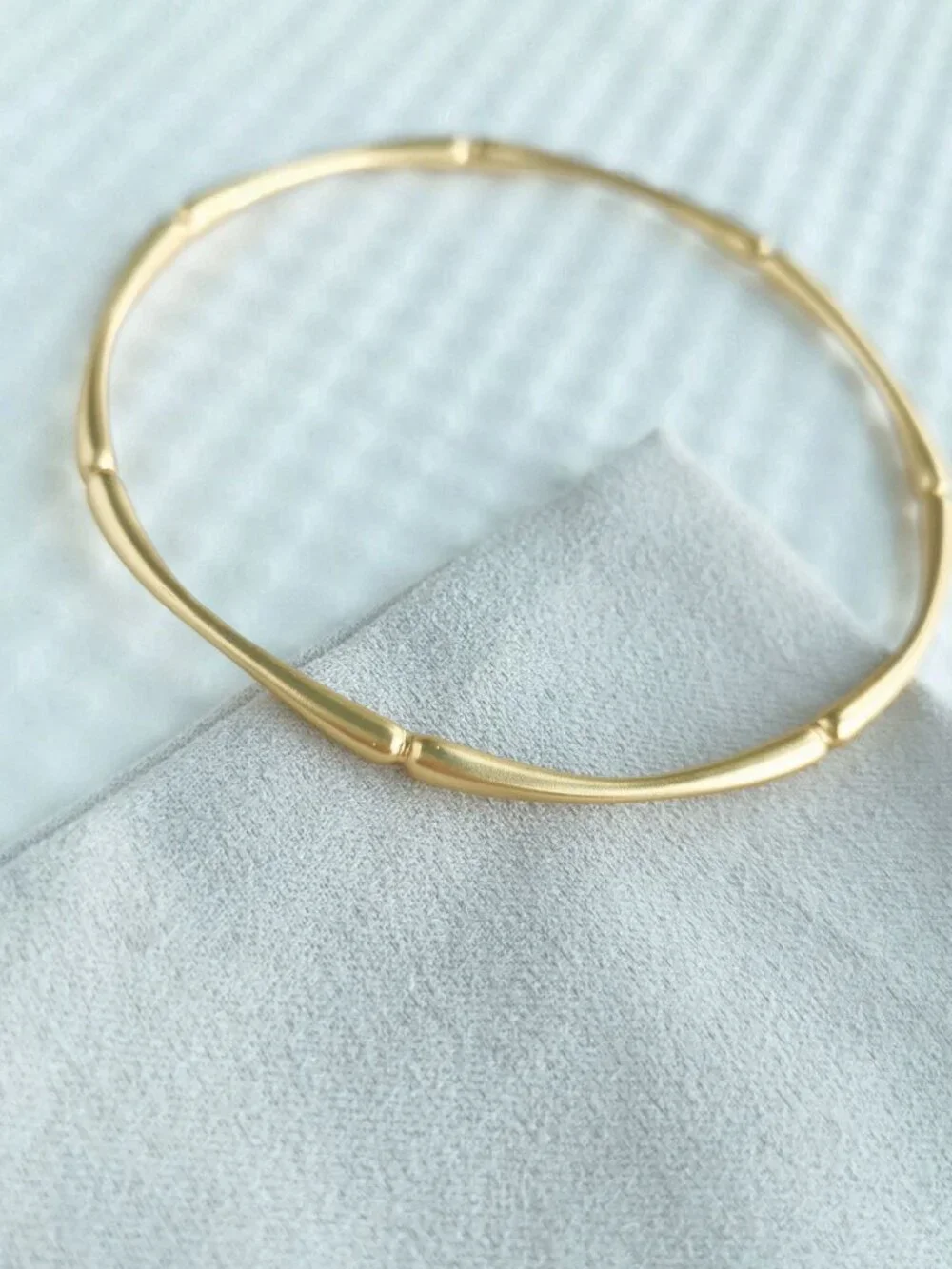 Julie Vos Gold Bamboo Bamboo Bracelet NEW - Picture 3 of 3